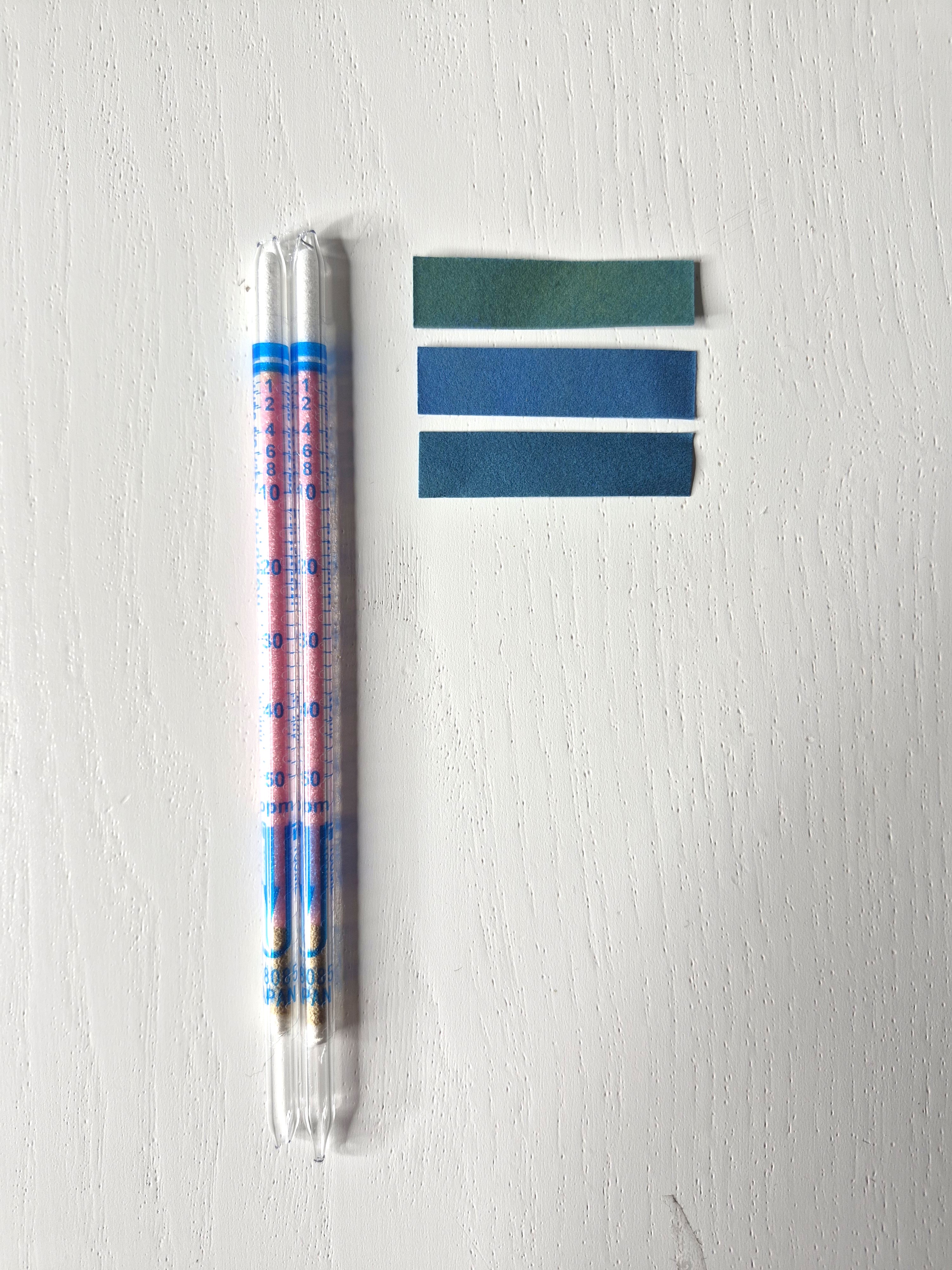 Test 2 measurement results (control vs insert)