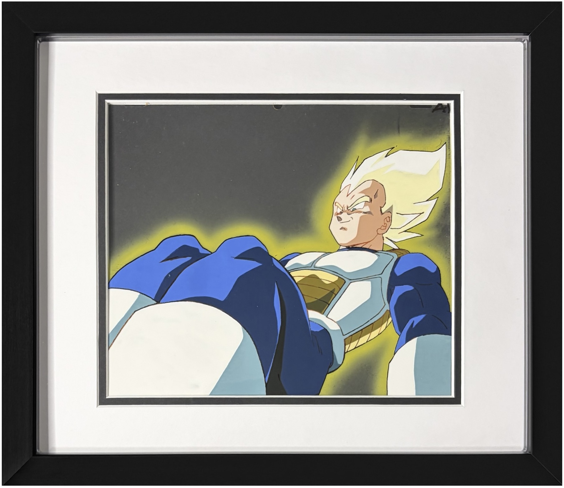 The Archival Cel Frame Compact, 14 by 12 inches, shown with a cel
